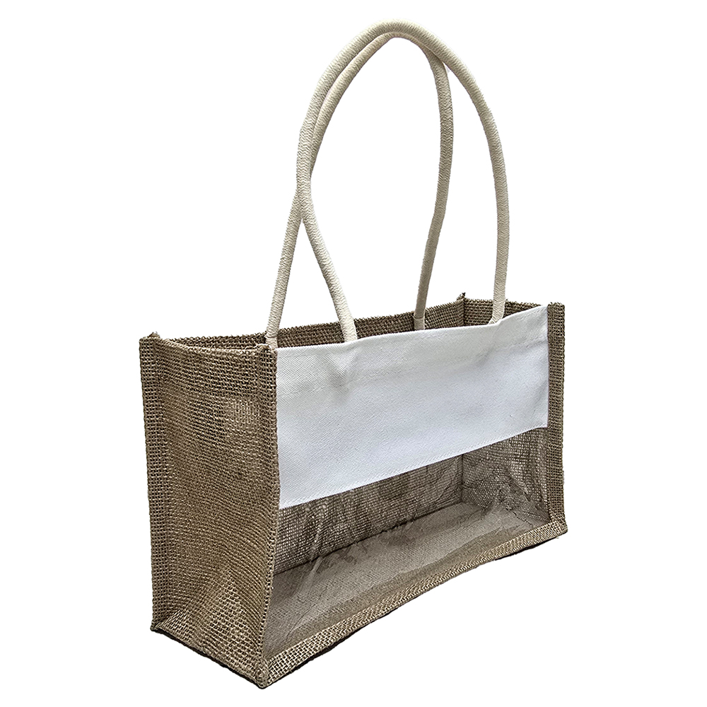 תיק יוטה+קנבס+חלון 340 גרם (12X35X20) תיק יוטה+קנבס+חלון 340 גרם (12X35X20)